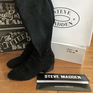 Steve Madden Gabriana Black Over the knee Boots